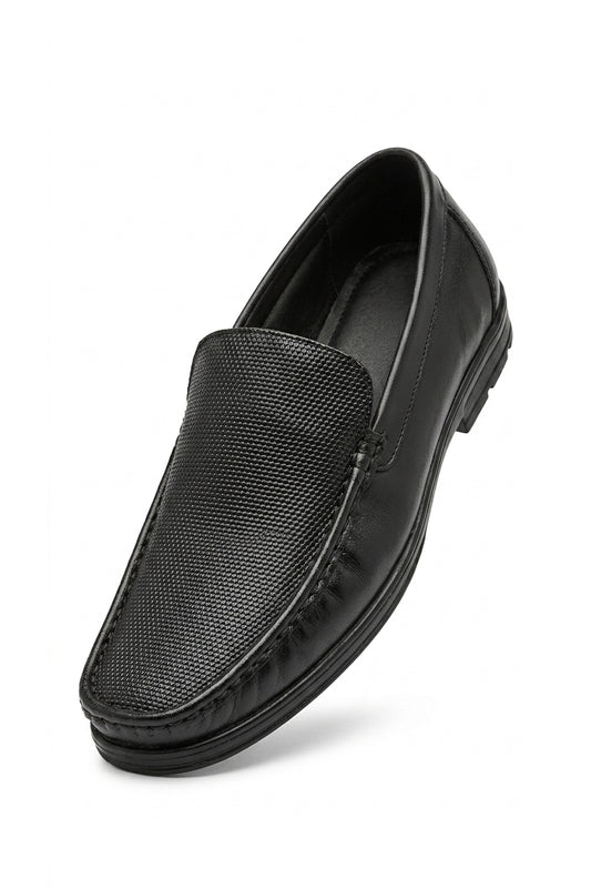 Caliber Executive Textured Loafer Leather Shoe