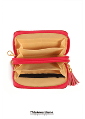 Pink Rabbit Embossed Zipper Wallet
