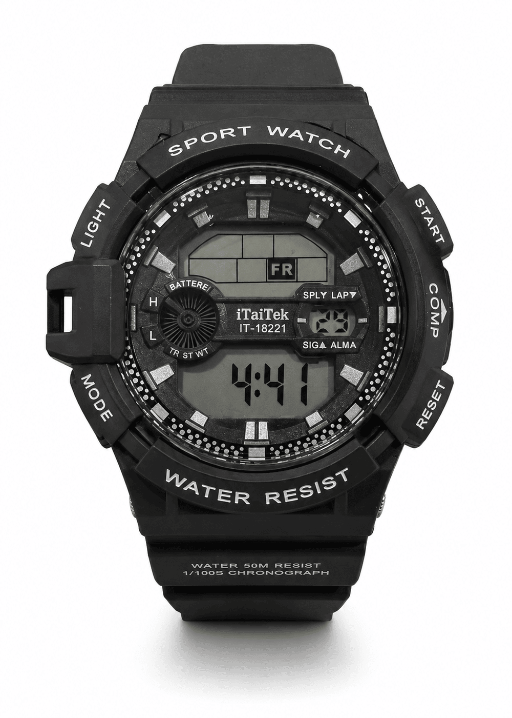Men's Digital Sport Watch – Black
