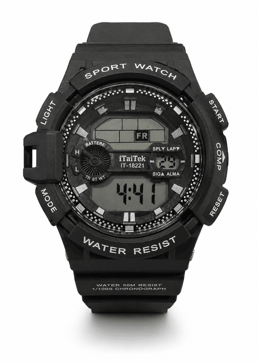 Men's Digital Sport Watch – Black