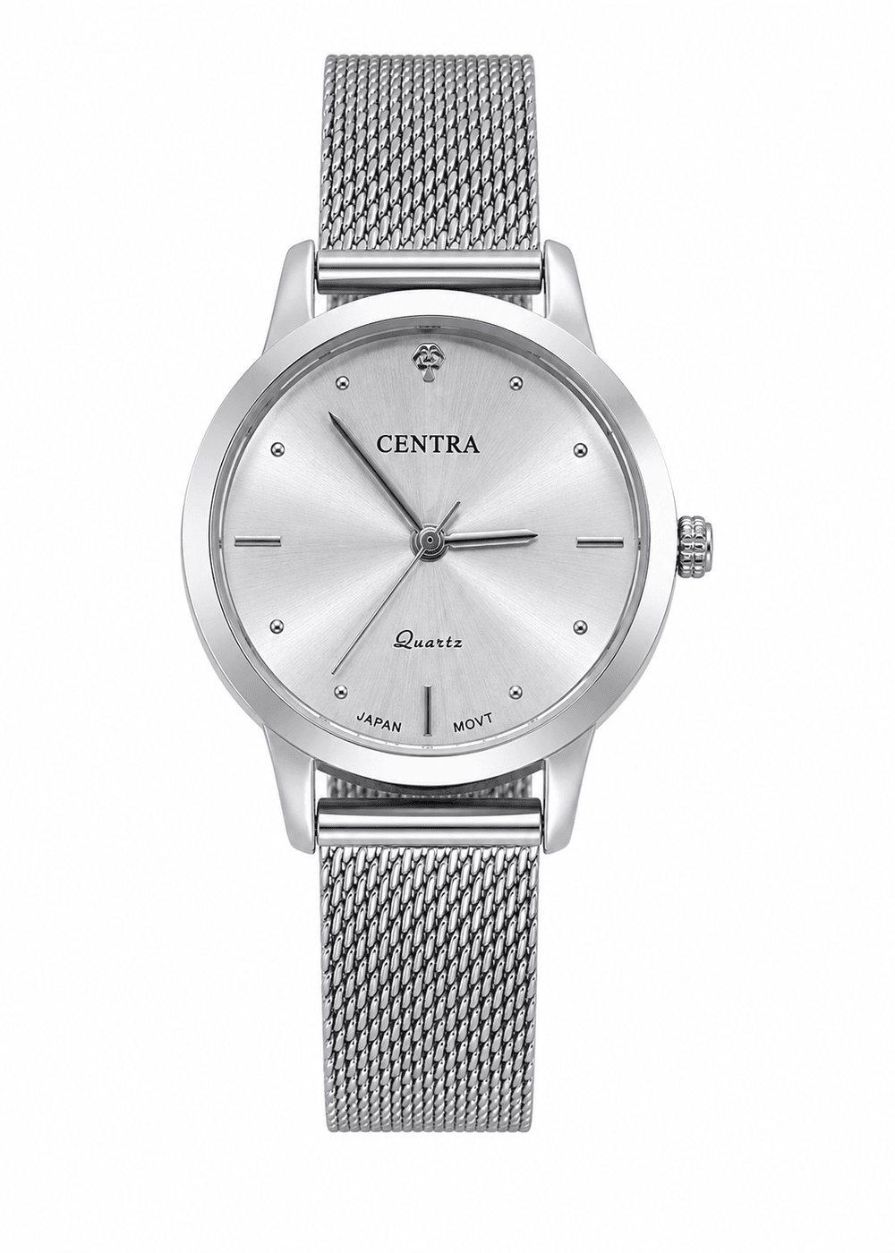 Centra Ladies Classic Silver Quartz Analog Watch