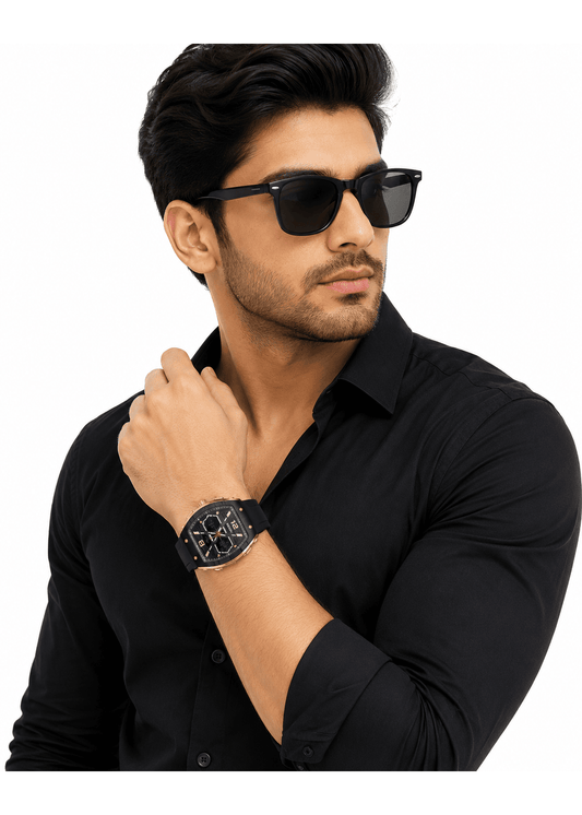 Joefox Men's Dual Display Sports Watch