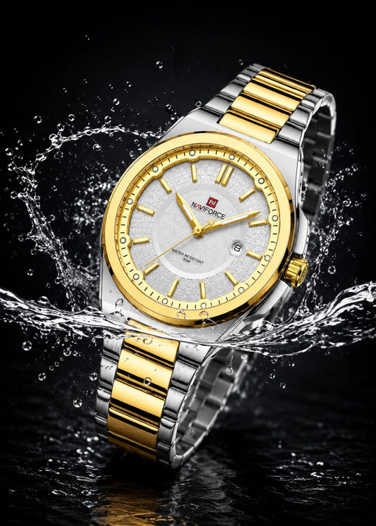 Naviforce NF 9212 GW Watch For Men