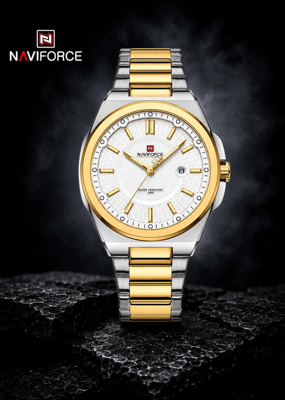 Naviforce NF 9212 GW Watch For Men