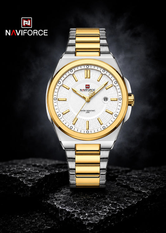 Naviforce NF 9212 GW Watch For Men