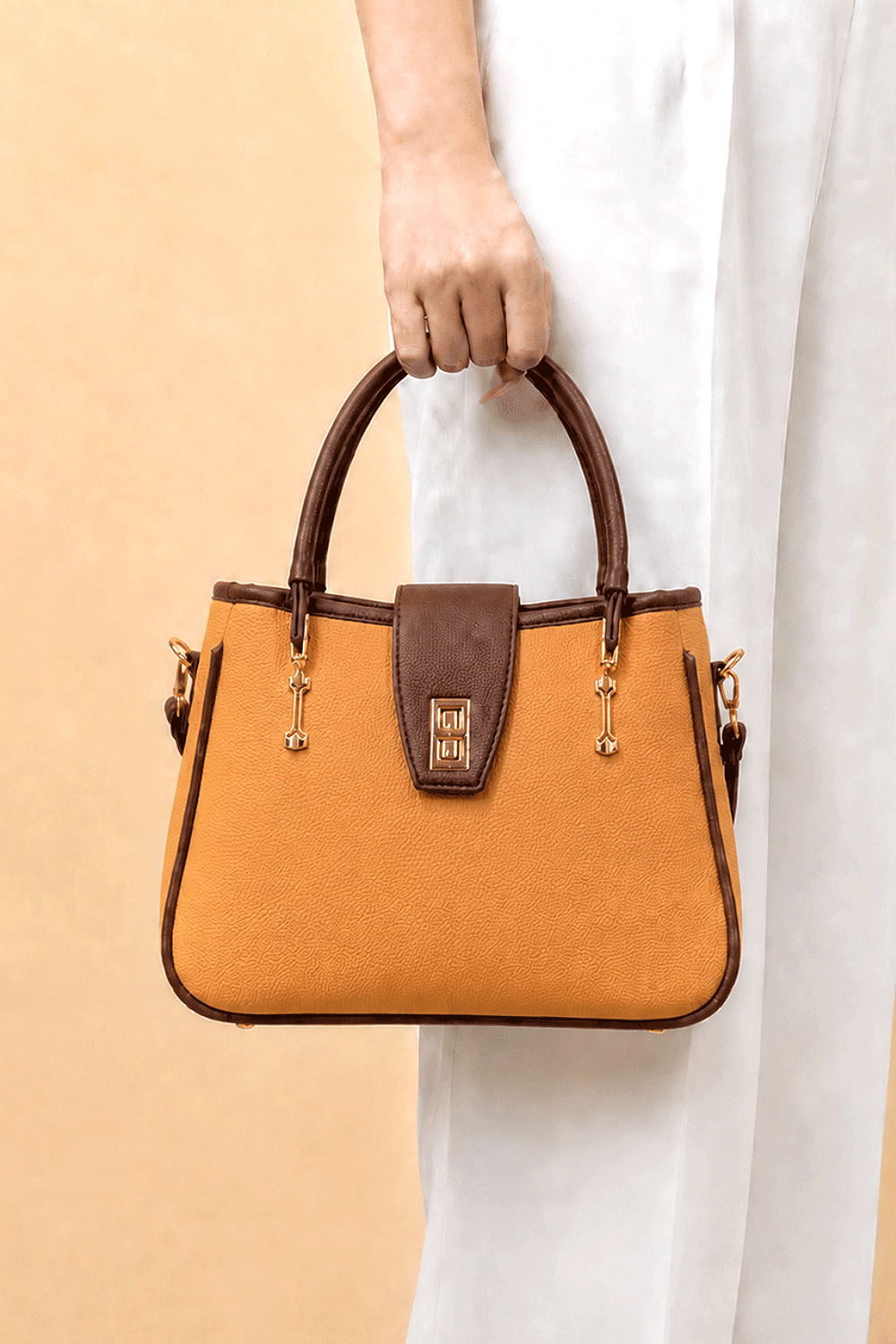 Imported Leather Hand Bag