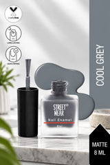 Street Wear Nail Enamel - Matte Cool Grey