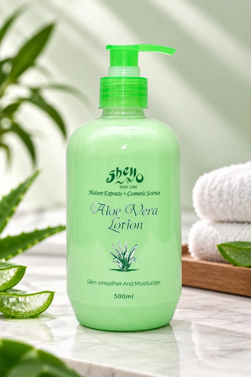 Shello Aloe Vera Lotion - 500ml