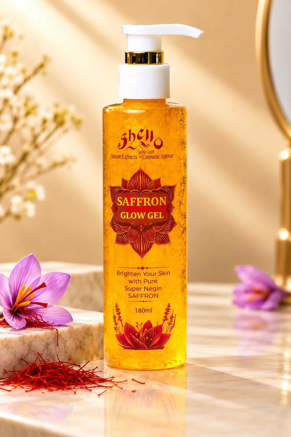 Shello Saffron Glow Gel - 180ml