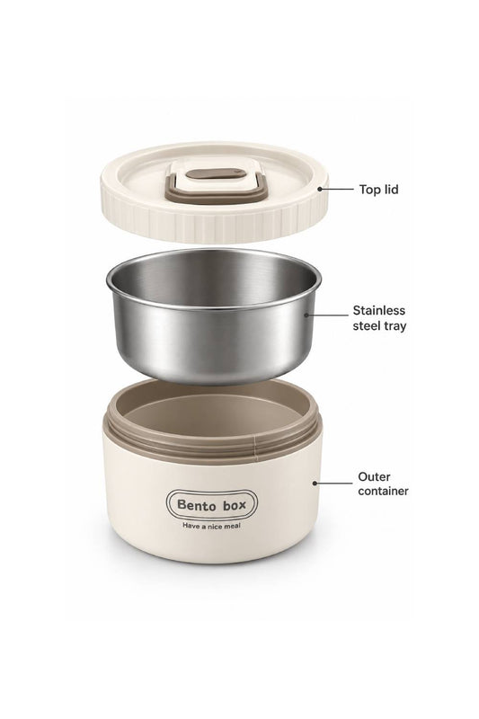 3-Tier Bento Lunch Box with Insulated Carry Bag