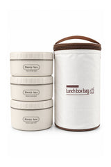 3-Tier Bento Lunch Box with Insulated Carry Bag