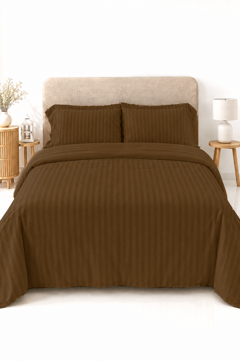 Satin Premium Bed Sheet Set 03pcs - 230 × 250 cm (90 × 100 in)