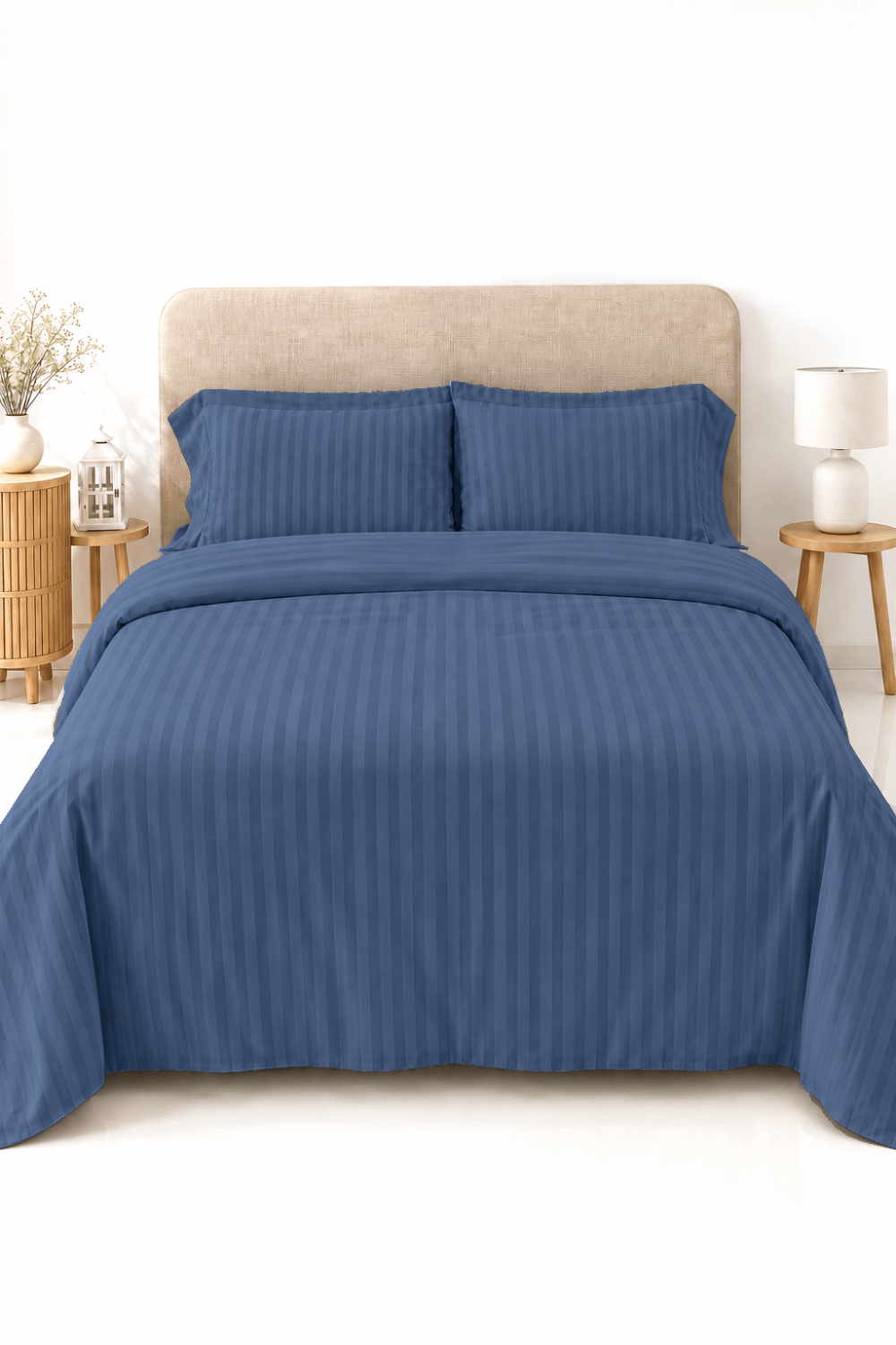 Satin Premium Bed Sheet Set 03pcs - 230 × 250 cm (90 × 100 in)