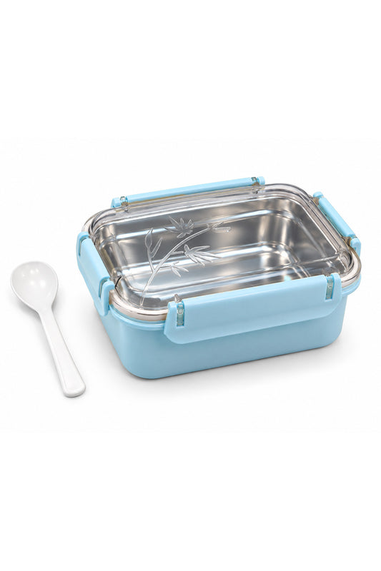 Stainless Steel Lunch Box with Secure Locking Lid