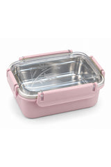 Stainless Steel Lunch Box with Secure Locking Lid