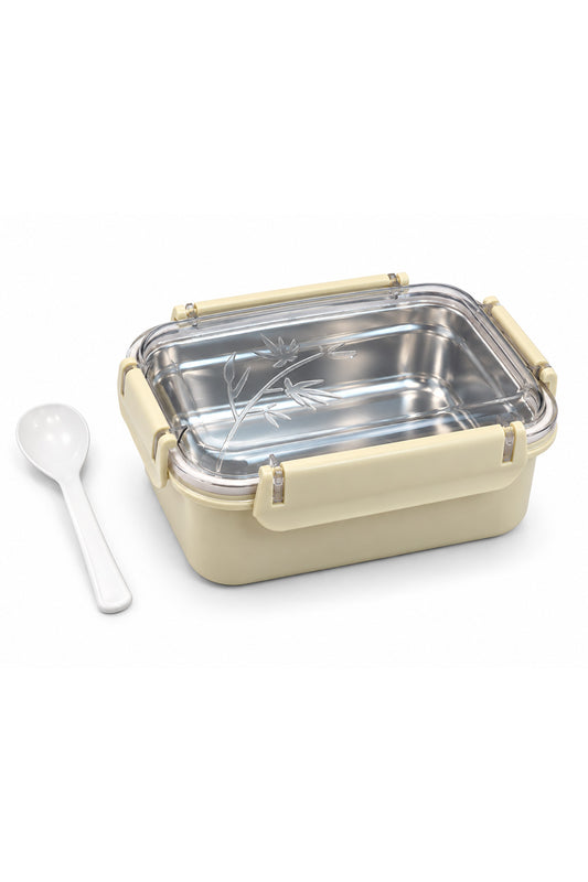 Stainless Steel Lunch Box with Secure Locking Lid
