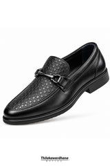 Caliber Executive Textured Loafer Leather Shoe