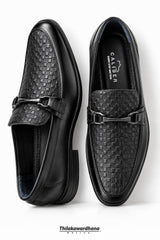 Caliber Executive Textured Loafer Leather Shoe