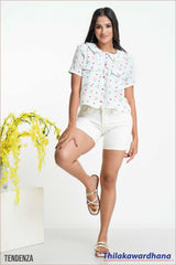 Tendenza Short Sleeve Crop Top