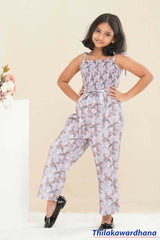 Lily Smocked Strappy Jumpsuit