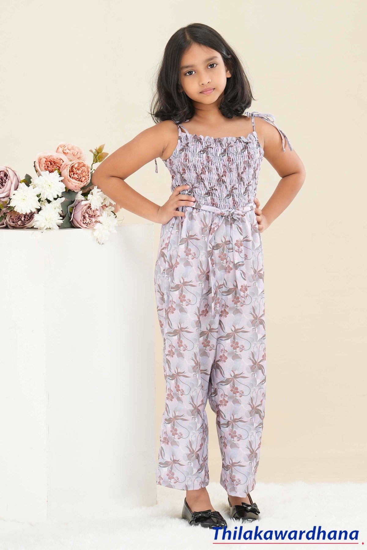 Lily Smocked Strappy Jumpsuit