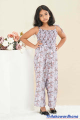 Lily Smocked Strappy Jumpsuit