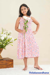 Lily Smocked Printed Frock