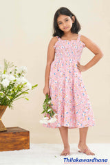 Lily Smocked Printed Frock