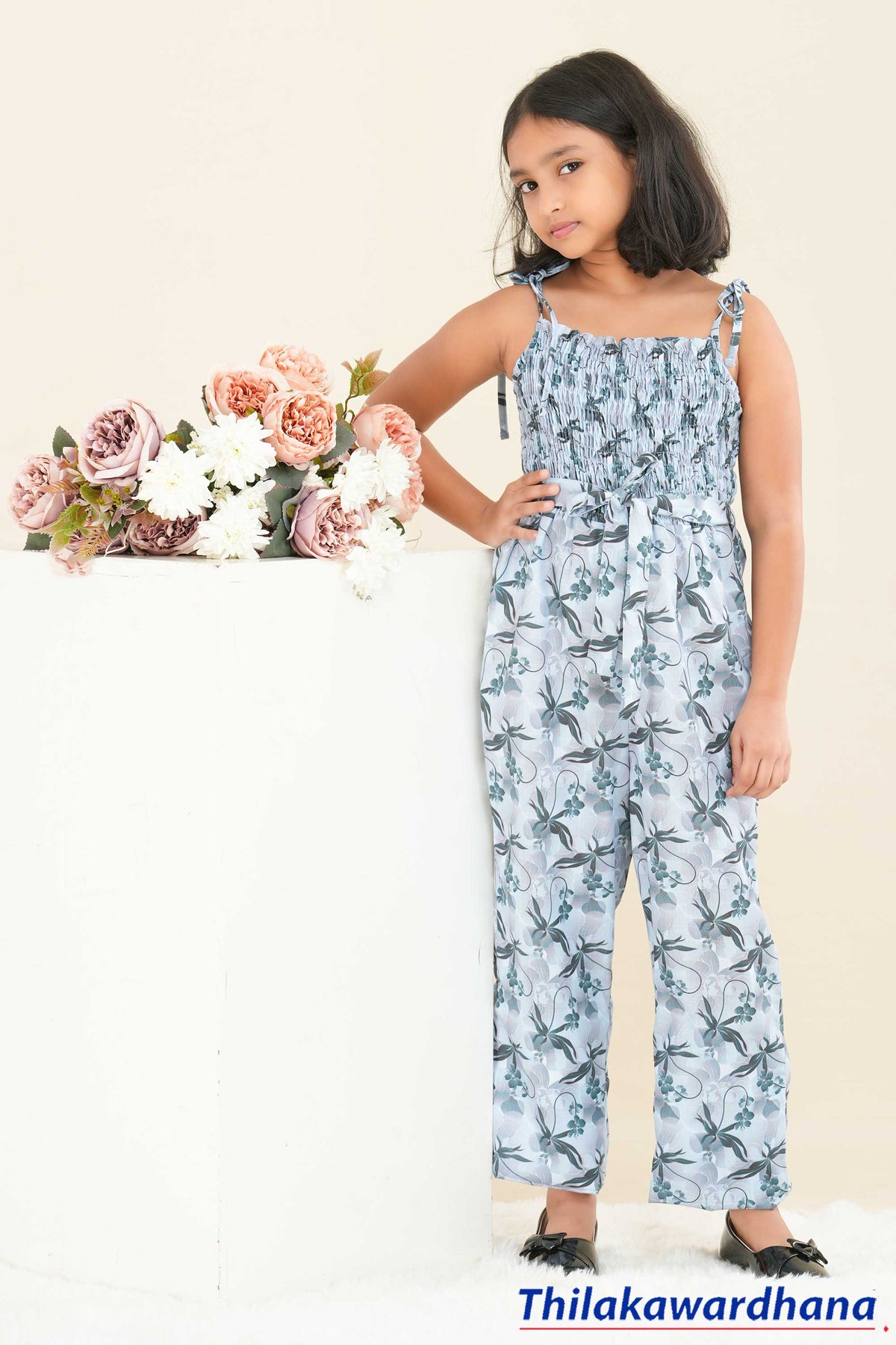 Lily Smocked Strappy Jumpsuit