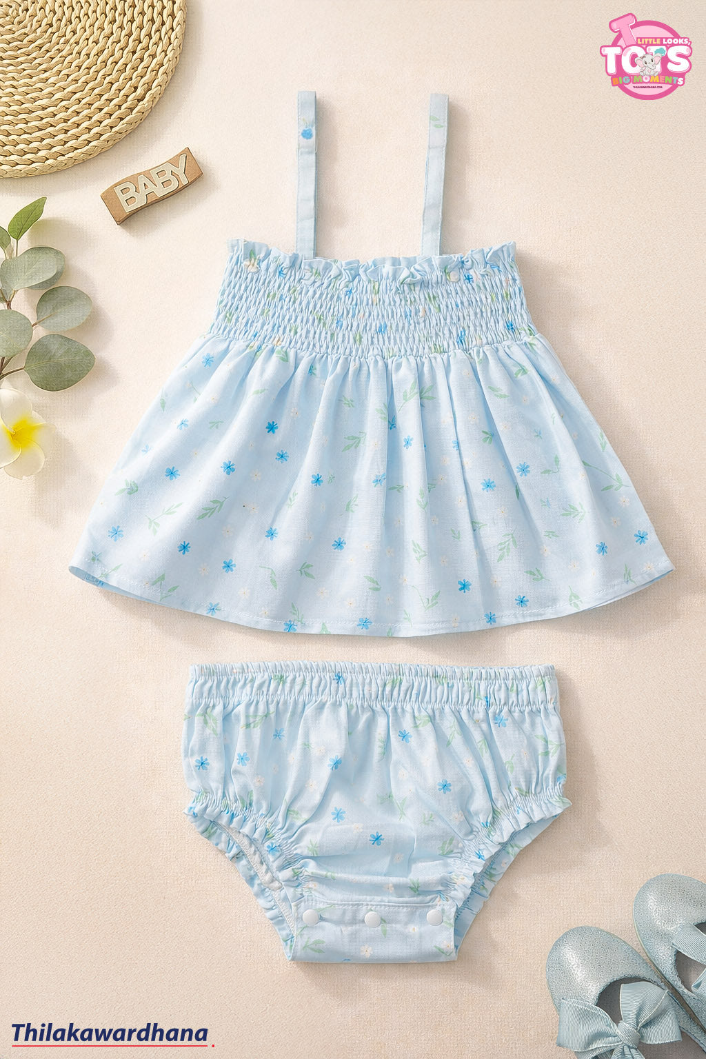 T Tots Smock & Cuddle 2pcs Set