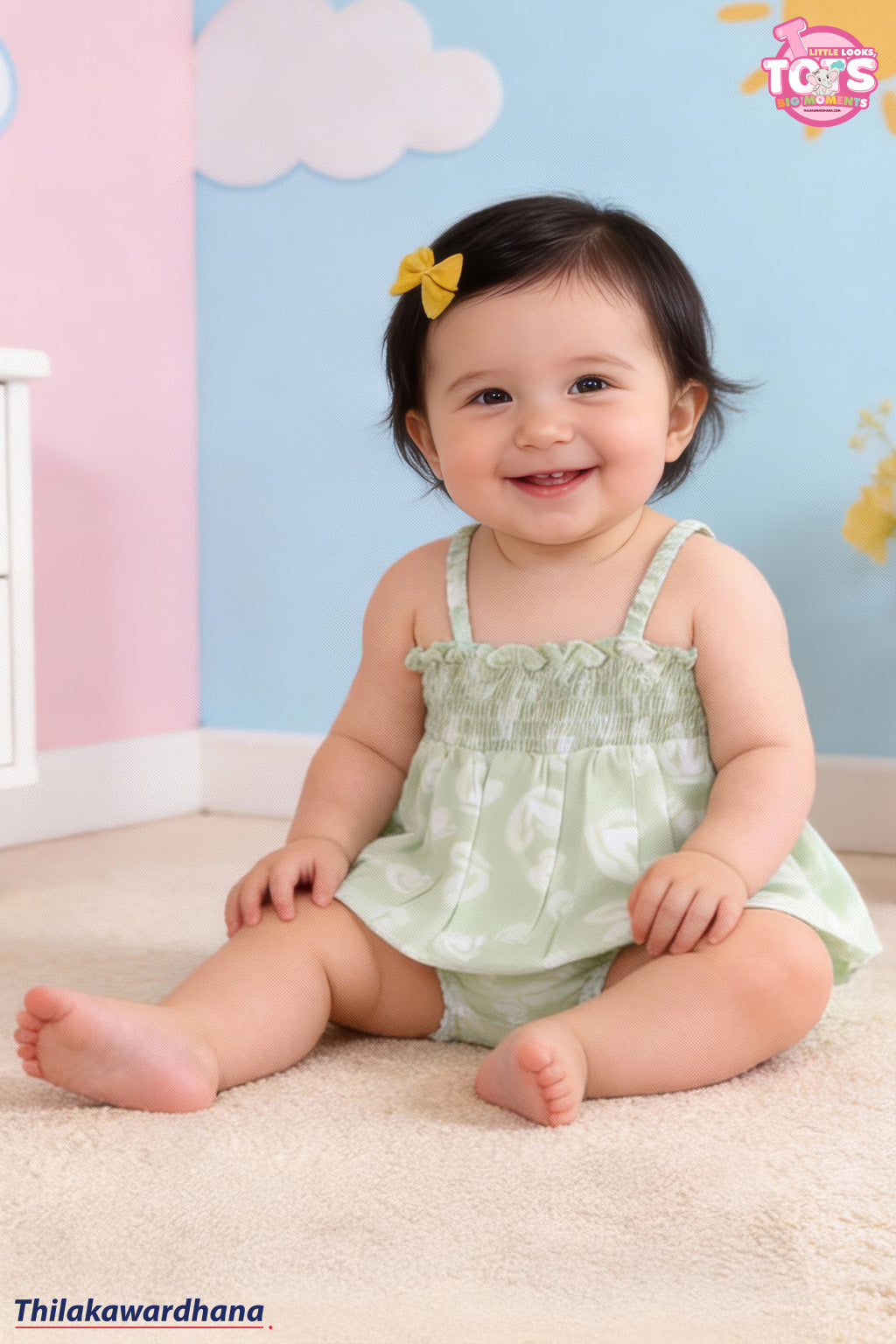 T Tots Smock & Cuddle 2pcs Set