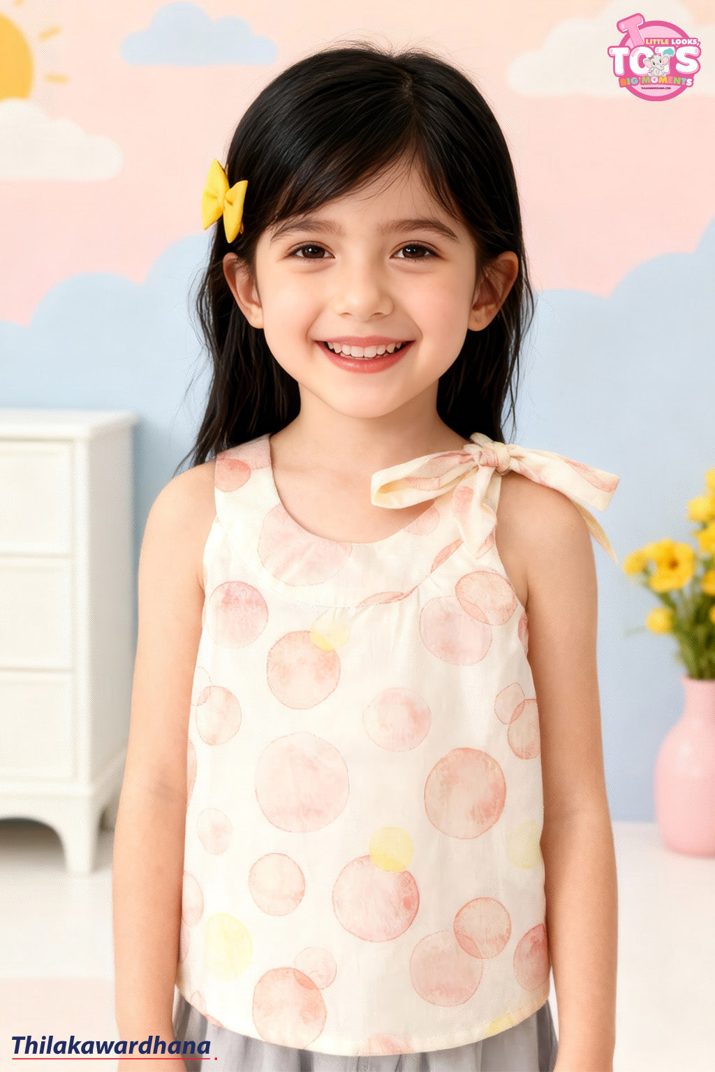 T Tots TienNeck Printed Halter Top