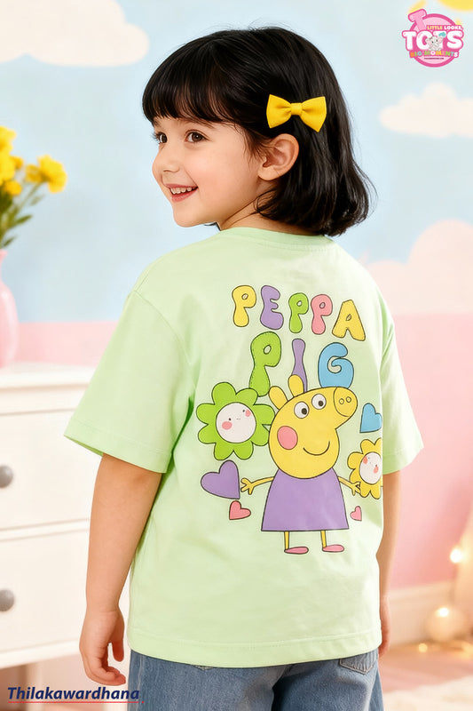 T Tots Back Printed Peppa Pig T Shirt