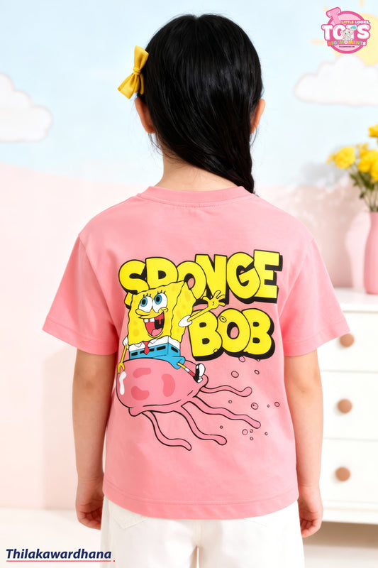 T Tots Printed Sponge Bob T Shirt