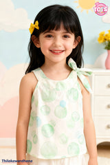 T Tots TienNeck Printed Halter Top