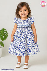 T Tots Floral Smocked Dress
