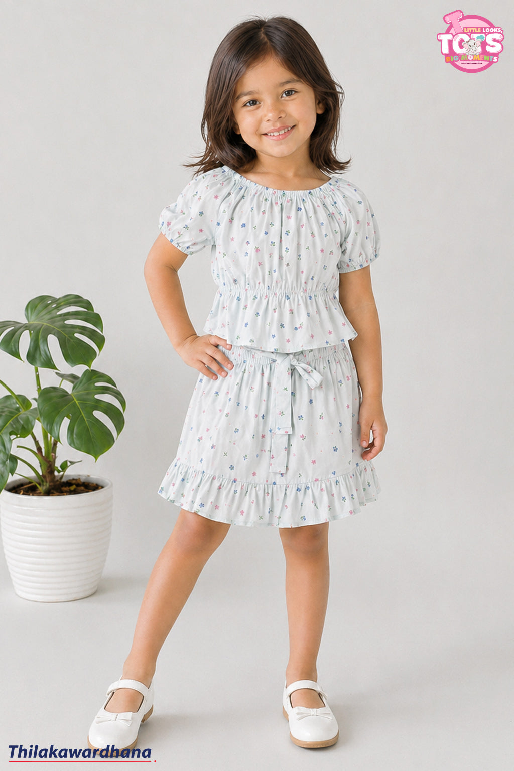T Tots Puffy Top With Mini Skirt