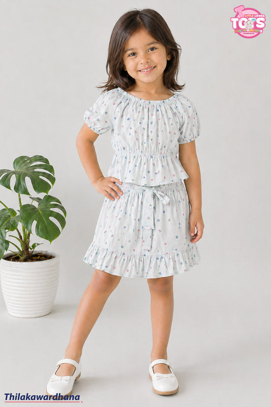 T Tots Puffy Top With Mini Skirt