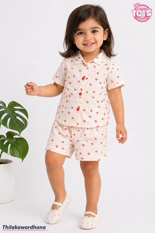 T Tots Printed Shirt With Pant