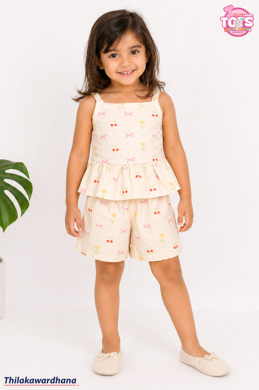 T Tots Ruffle Hem Cami Top & Short