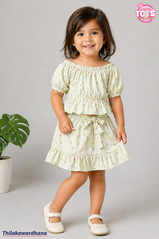 T Tots Puffy Top With Mini Skirt