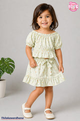 T Tots Puffy Top With Mini Skirt