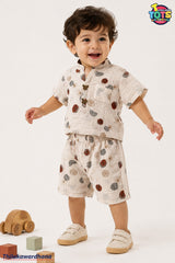 T Tots 2pcs Mandarin Collar Outfit