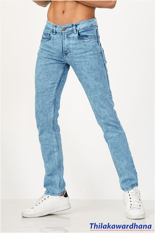 Men's Slim Fit Mid Washed Jean