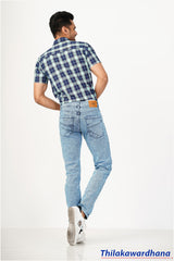 Men's Slim Fit Mid Washed Jean