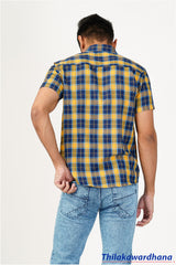 Men's Short Sleeve Plaid Shirt