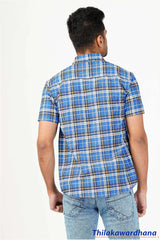 Men's Short Sleeve Plaid Shirt