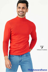 High Neck Long Sleeve T Shirt