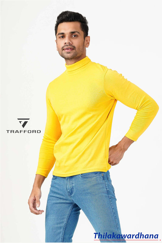 High Neck Long Sleeve T Shirt