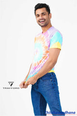 Tie and Dye Crew Neck T Shirt